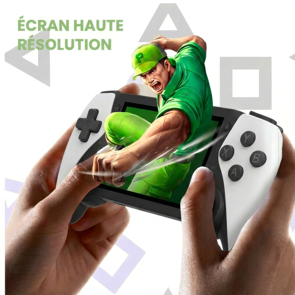 Console Portable Rétro + 2 Manettes Incluses